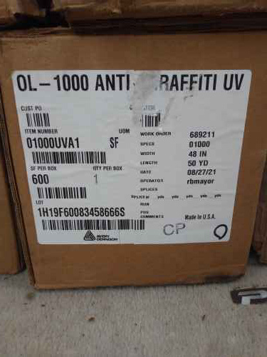 Avery Anti-Graffiti Lam OL-1000 Clear 48