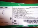 Bryant CBRS20W Commercial Grade Duplex Receptacle, 20A, 125V, White, 1