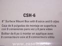 Cooper Wiring  CSH-6  8 Voice 8 Video Phone Cable Splitter PANEL 1