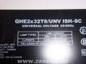 Sylvania Programmed Rapid Start Electronic Fluorescent Ballast for (2) F32T8, F17T8 Lamp Operated at 120V/277V (QHE2X32T8/UNV-PSN-MC-B)