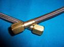 New 1/4 Braided Stainless Air Hose 42 Cylinder Connector 2