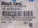 Altech Circuit Breaker 18.46303 /AC 63 Amps 230 Volts / 400 Volts 1