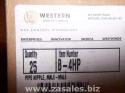 Western Enterprises - B-4HP - Pipe Nipple Thread Hex Nipples - 1.44 in 1