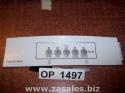 2318531W Refrigerator Door Push Button Panel Switch Overlay Whirlpool
