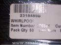 2318489B Refrigerator Door Push Button Panel Switch Overlay Whirlpool 2