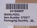 2318489T Refrigerator Door Push Button Panel Switch Overlay Whirlpool 2