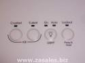 W10160499 Refrigerator Door Push Button Panel Switch Overlay Whirlpool 1