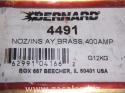 Bernard - 4491 - Nozzle/insul Brass 3/4 1