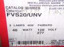 FVS20/UNV CROUSE HINDS - 40W FLUOR LGR TWINTUBE 2 LAMP. 3