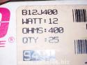 OHMITE Resistor B12J400 Power 400 OHM 12W 5% 1