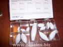 VWR Teflon Spinbar Stir Bars Egg-Shaped 13 Piece Assortment 58948-078 1