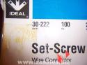 Ideal 30-222 Wire Connector Set Screw 22 Black Motor Lead wires 1