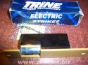 Trine 001-8-16AC/4-6DC Electric Strike for Cylindrical Lock in Brass