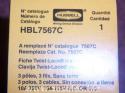 Hubbell - HBL7567C - Plug, Twist Lock, 3P, 3W, 15/10A, 125/250V 1