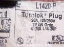 Pass & Seymour L1420-P - Turnlok Plug 4W 20A 125/250V 2