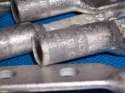 10 New Burndy #4 2 Hole Crimp Lug Ya46L-2Tc10 1