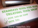 Heat Treating Tool Wrap 4FRC3 321 SS 1800 degree F MAUDLIN  By the foot
