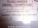 Cooper Du-all TPPH NEMA l6-20 Receptacle Light Fixture Hanger Hook 3