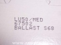 Sylvania Lumalux 50W LU50/MED S68 HPS Light Bulb  67502 3