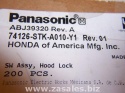 Honda Acura Hood Switch 74126-STK-A010-Y1 ABJ39320 5