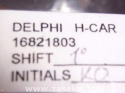 Impala GM Horn Membrane Switch 16821803 3