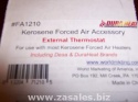 Thermostat In-Line FA1210 HA1210 PP234 Kerosene Heaters 2
