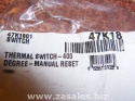 47k18 47k1801 lenoxThermal roll out switch 400 degree manual reset furnace 1