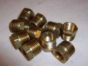 10 New Brass Pipe Adapter 1/2 To 3/8 Hex Bushing Npt