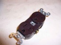 10 Hubbell Duplex Receptacle Brown Cr15 Spec Grade 1