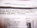 Johnson Controls A19abc-24c Line Volt Mechanical Tstat, 120 To 277vac 4
