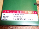 Groz-Beckert Metwar 687101 7060 GIS NR 41 HN 80/47.240.72 G 1 Shoe Sticher curved needle / awl 1