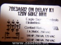 Danaher Controls Eagle Signal Time Delay Relay 70E3A602 1