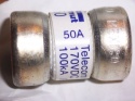 Ferraz Shawmut TGS50 Telcom Fuse 50A 170VDC 100kA 3