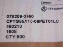 Itt 6 Pin Circular Electrical Aviation Connector cptg55a10-06pet01lc 4