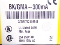 Fuse 300ma 300ma Glass BK/GMA-300MA Bussmann Eaton