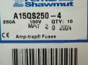 mersen/ferraz Shawmut A15QS250-4 fuse,250a,a15qs,150vac/dc 2