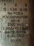 New 2,500 V matsushita nh-a  1.05 Uf & 0.15 Uf  Capacitor 1