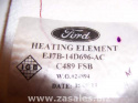 FORD Electric Heated Seat Heater pad EJ7B-14D696-AC 12V 3