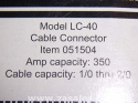 LEMCO LC-40 051504 Welding cable connector set USA MADE 3