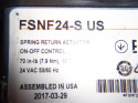 Belimo FSNF24-S Fire & Smoke Actuator 70 in-lb Spg Rtn 24V On/Off 2SPDT 1m Cable 4