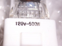 Ushio EHA Lamp 500W/120V GY9.5, Voltage 120, Watts 500, 3200K 1000285 3