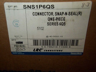 Belden / CDT - SNS1P6QSPK50 - Belden SNS1P6QSPK50 Snap-N-Seal Connectors, F Series 2