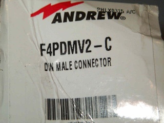 New Andrew Din Male Connector F4Pdmv2-C 1