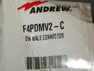 New Andrew Din Male Connector F4Pdmv2-C 1